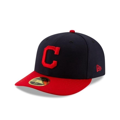 Sapca New Era Cleveland Indians MLB Authentic Collection Home Low Profile 59FIFTY Fitted - Albastri